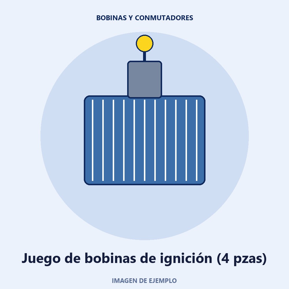 Juego de bobinas de ignición (4 pzas)
