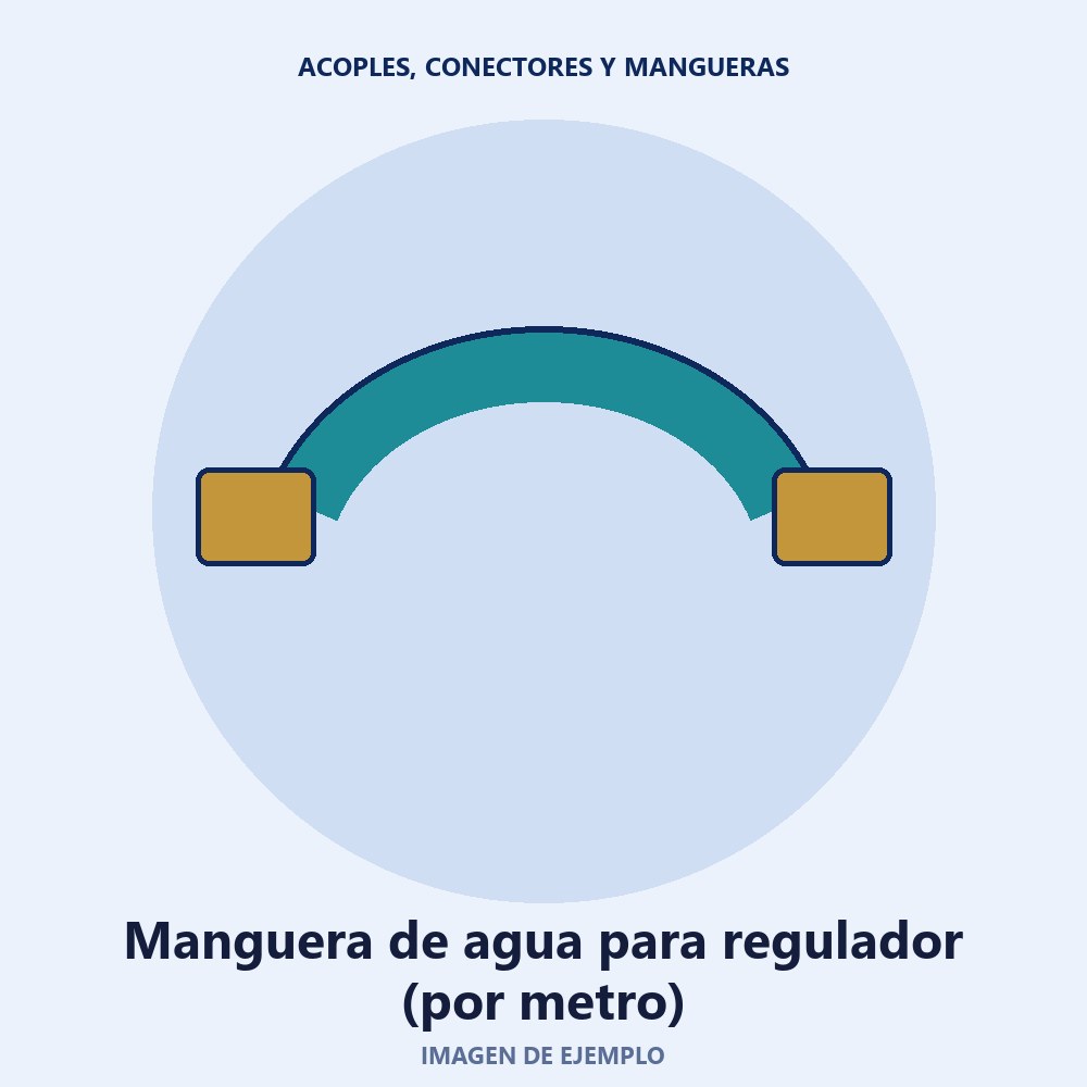 Manguera de agua para regulador (por metro)